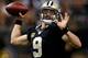 NEW ORLEANS, LA - OCTOBER 27: Drew Brees #9 of the New Orleans Saints throws a pass against the Buffalo Bills at Mercedes-Benz Superdome on October 27, 2013 in New Orleans, Louisiana. The Saints defeated the Bills 35-17. (Photo by Chris Graythen/Getty
