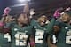 WACO, TX - OCTOBER 19: The Baylor Bears celebrate after defeating the Iowa State Cyclones on October 19, 2013 at Floyd Casey Stadium in Waco, Texas. (Photo by Cooper Neill/Getty Images)