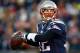 FOXBORO, MA - NOVEMBER 03: Tom Brady #12 of the New England Patriots throws a pass against the Pittsburgh Steelers in the first quarter at Gillette Stadium on November 3, 2013 in Foxboro, Massachusetts. (Photo by Jared Wickerham/Getty Images)