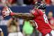 HOUSTON, TX- NOVEMBER 03: Andre Johnson #80 of the Houston Texans catches his second touchdown reception of the night against the Indianapolis Colts on November 3, 2013 at Reliant Stadium in Houston, Texas. (Photo by Thomas B. Shea/Getty Images)