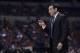 Mar 29, 2013; Indianapolis, IN, USA; Duke Blue Devils head coach Mike Krzyzewski in the first half during the semifinals of the Midwest regional of the 2013 NCAA tournament against the Michigan State Spartans at Lucas Oil Stadium. Mandatory Credit: Jamie