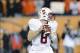 Oct 26, 2013; Corvallis, OR, USA; Stanford Cardinal quarterback Kevin Hogan (8) looks to pass the ball during the 1st half against the Oregon State Beavers at Reser Stadium. Mandatory Credit: Steven Bisig-USA TODAY Sports