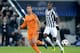TURIN, ITALY - NOVEMBER 05: Paul Pogba of Juventus and Cristiano Ronaldo of Real Madrid #7 compete for the ball during the UEFA Champions League Group B match between Juventus and Real Madrid at Juventus Arena on November 5, 2013 in Turin, Italy. (Photo