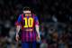 BARCELONA, SPAIN - NOVEMBER 01: Lionel Messi of FC Barcelona looks down during the La Liga match between FC Barcelona and RCD Espanyol at Camp Nou on November 1, 2013 in Barcelona, Spain. (Photo by David Ramos/Getty Images)