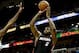 Oct 23, 2013; New Orleans, LA, USA; Miami Heat small forward LeBron James (6) shoots against the New Orleans Pelicans during the second half of a preseason game at New Orleans Arena. The Heat defeated the Pelicans 108-95. Mandatory Credit: Derick E. Hingl