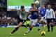 LIVERPOOL, ENGLAND - NOVEMBER 03: Seamus Coleman of Everton in action with Jan Vertonghen of Tottenham Hotspur during the Barclays Premier League match between Everton and Tottenham Hotspur at Goodison Park on November 03, 2013 in Liverpool, England. (Pho