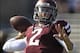 Oct 26, 2013; College Station, TX, USA; Texas A&M Aggies quarterback Johnny Manziel (2) warms up against the Vanderbilt Commodores before the game at Kyle Field. Mandatory Credit: Thomas Campbell-USA TODAY Sports