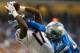 DETROIT, MI - SEPTEMBER 29: Alshon Jeffery #17 of the Chicago Bears catches a fourth quarter touchdown next to Darius Slay #30 of the Detroit Lions at Ford Field on September 29, 2013 in Detroit, Michigan. Detroit won the game 40-32. (Photo by Gregory Sha