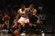 NEW YORK, NY - NOVEMBER 01: LeBron James #6 of the Miami Heat dribbles against Paul Pierce #34 of the Brooklyn Nets during their game at the Barclays Center on November 1, 2013 in the Brooklyn borough of New York City. NOTE TO USER: User expressly acknow