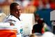 Oct 20, 2013; Miami Gardens, FL, USA; Miami Dolphins tackle Jonathan Martin (71) on the sideline in the second half of a game against the Buffalo Bills at Sun Life Stadium. Mandatory Credit: Robert Mayer-USA TODAY Sports