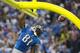 DETROIT, MI - OCTOBER 20: Wide receiver Calvin Johnson #81 of the Detroit Lions celebrates after catching a touchdown pass during the second half against the Cincinnati Bengals at Ford Field on October 20, 2013 in Detroit, Michigan. The Bengals defeated t
