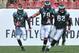 TAMPA, FL - OCTOBER 13: Running back LeSean McCoy #25 of the Philadelphia Eagles rushes upfield behind the block of center Jason Keice #62 against the Tampa Bay Buccaneers October 13, 2013 at Raymond James Stadium in Tampa, Florida. (Photo by Al Messersch
