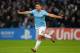 MANCHESTER, ENGLAND - NOVEMBER 05: Sergio Aguero of Manchester City celebrates scoring the second goal during the UEFA Champions League Group D match between Manchester City and CSKA Moscow at the Etihad Stadium on November 5, 2013 in Manchester, Engla