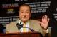 LAS VEGAS, NV - JUNE 06: Top Rank Founder and CEO Bob Arum speaks during the final news conference for the bout between boxers Manny Pacquiao and Timothy Bradley at the MGM Grand Hotel/Casino June 6, 2012 in Las Vegas, Nevada. Pacquiao will defend his WB