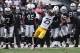 Oct 27, 2013; Oakland, CA, USA; Pittsburgh Steelers free safety Ryan Clark (25) reacts after almost intercepting the ball against the Oakland Raiders during the third quarter at O.co Coliseum. The Oakland Raiders defeated the Pittsburgh Steelers 21-18. Ma