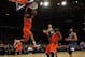 Nov 3, 2013; New York, NY, USA; New York Knicks center Tyson Chandler (6) scores on a dunk in the second half against the Minnesota Timberwolves at Madison Square Garden. Mandatory Credit: Noah K. Murray-USA TODAY Sports