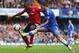 LONDON, ENGLAND - OCTOBER 19: Eden Hazard of Chelsea (R) and Kevin Theophile-Catherine of Cardiff battle for the ball during the Barclays Premier League match between Chelsea and Cardiff City at Stamford Bridge on October 19, 2013 in London, England. (P