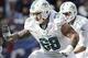 Oct 27, 2013; Foxborough, MA, USA; Miami Dolphins guard Richie Incognito (68) prepares to block against the New England Patriots during the second quarter at Gillette Stadium. Mandatory Credit: Winslow Townson-USA TODAY Sports