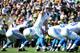 GREEN BAY, WI - OCTOBER 06: Matthew Stafford #9 of the Detroit Lions calls a play at the line during the second quarter against the Green Bay Packers at Lambeau Field on October 6, 2013 in Green Bay, Wisconsin. (Photo by Harry How/Getty Images)