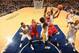 INDIANAPOLIS - NOVEMBER 6: Jimmy Butler #21 of the Chicago Bulls goes to the basket against Roy Hibbert #55 of the Indiana Pacers at Bankers Life Fieldhouse on November 6, 2013 in Indianapolis, Indiana. NOTE TO USER: User expressly acknowledges and agree