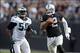 Will Raiders quarterback Terrelle Pryor's rushing be limited due to a knee injury?