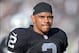 Nov 3, 2013; Oakland, CA, USA; Oakland Raiders quarterback Terrelle Pryor (2) reacts during the game against the Philadelphia Eagles at O.co Coliseum. The Eagles defeated the Raiders 49-20. Mandatory Credit: Kirby Lee-USA TODAY Sports