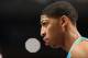 CHARLOTTE, NC - DECEMBER 29: Anthony Davis #23 of the New Orleans Hornets looks on during the game agains the Charlotte Bobcats at the Time Warner Cable Arena on December 29, 2012 in Charlotte, North Carolina. NOTE TO USER: User expressly acknowledges an