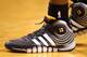 PORTLAND, OR - NOVEMBER 05: A close up of Dwight Howard's, #12 of the Houston Rockets, adidas shoe during the game against of the Portland Trail Blazers on November 5, 2013 at the Moda Center in Portland, Oregon. NOTE TO USER: User expressly acknowledge