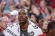 PORTLAND, OR - NOVEMBER 5: Dwight Howard #12 of the Houston Rockets looks on against the Portland Trail Blazers on November 5, 2013 at the Moda Center Arena in Portland, Oregon. NOTE TO USER: User expressly acknowledges and agrees that, by downloading and
