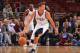 PHILADELPHIA, PA - NOVEMBER 4: Michael Carter-Williams #1 of the Philadelphia 76ers dribbles against the Golden State Warriors at the Wells Fargo Center on November 4, 2013 in Philadelphia, Pennsylvania. NOTE TO USER: User expressly acknowledges and agre