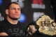 Dec 29, 2012; Las Vegas, NV, USA; Cain Velasquez attends post fight press conference following UFC 155 at the MGM Grand Garden Arena. Mandatory Credit: Gary A. Vasquez-USA TODAY Sports