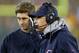 GREEN BAY, WI - NOVEMBER 04: Head coach Marc Trestman of the Chicago Bears calls a play against the Green Bay Packers as Jay Cutler #6 (L) listens in at Lambeau Field on November 4, 2013 in Green Bay, Wisconsin. The Bears defeated the Packers 27-20. (Phot