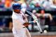 NEW YORK, NY - JULY 04: Marlon Byrd #6 of the New York Mets connects on a fourth inning run scoring ground out against the Arizona Diamondbacks at Citi Field on July 4, 2013 in the Flushing neighborhood of the Queens borough of New York City. (Photo by
