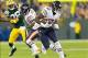 Nov 4, 2013; Green Bay, WI, USA; Chicago Bears wide receiver Alshon Jeffery (17) rushes with the football after catching a pass during the first quarter against the Green Bay Packers at Lambeau Field. Mandatory Credit: Jeff Hanisch-USA TODAY Sports