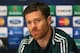 MANCHESTER, ENGLAND - MARCH 04: Xabi Alonso of Real Madrid faces the media during a press conference at Old Trafford on March 4, 2013 in Manchester, England. (Photo by Alex Livesey/Getty Images)