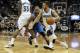 MINNEAPOLIS, MN - OCTOBER 30: Dante Cunningham #33 of the Minnesota Timberwolves sets a pick for Jameer Nelson #14 of the Orlando Magic as J.J. Barea #11 of the Minnesota Timberwolves drives to the basket during the fourth quarter of the season opening ga