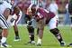 Sept 1, 2012; Starkville, MS, USA; Mississippi State Bulldogs offensive linesman Gabe Jackson (61) during the game against the Jackson State Tigers at Davis Wade Stadium. Mississippi State Bulldogs defeated the Jackson State Tigers 56-9. Mandatory Cred