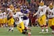 Nov 7, 2013; Minneapolis, MN, USA; Washington Redskins quarterback Robert Griffin III (10) carries the ball during the second quarter against the Minnesota Vikings at Mall of America Field at H.H.H. Metrodome. Mandatory Credit: Brace Hemmelgarn-USA TODAY