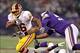 Nov 7, 2013; Minneapolis, MN, USA; Washington Redskins running back Alfred Morris (46) breaks a tackle from Minnesota Vikings defensive tackle Kevin Williams (93) during the first quarter at Mall of America Field at H.H.H. Metrodome. Mandatory Credit: Bra