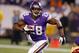 Nov 7, 2013; Minneapolis, MN, USA; Minnesota Vikings running back Adrian Peterson (28) runs for a touchdown against the Washington Redskins in the third quarter at Mall of America Field at H.H.H. Metrodome. The Vikings win 34-27. Mandatory Credit: Bruce K