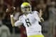 PALO ALTO, CA - NOVEMBER 07: Quarterback Marcus Mariota #8 of the Oregon Ducks looks to pass in the first half against the Stanford Cardinal at Stanford Stadium on November 7, 2013 in Palo Alto, California. (Photo by Ezra Shaw/Getty Images)