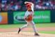 ARLINGTON, TX - SEPTEMBER 29: Jason Vargas #60 of the Los Angeles Angels throws against the Texas Rangers in the first inning at Rangers Ballpark in Arlington on September 29, 2013 in Arlington, Texas. (Photo by Ronald Martinez/Getty Images)