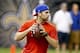 Oct 27, 2013; New Orleans, LA, USA; Buffalo Bills quarterback Matt Flynn (17) prior to a game against the New Orleans Saints at Mercedes-Benz Superdome. Mandatory Credit: Derick E. Hingle-USA TODAY Sports