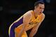 LOS ANGELES, CA - OCTOBER 22: Steve Nash #10 of the Los Angeles Lakers looks on against the Utah Jazz at Staples Center on October 22, 2013 in Los Angeles, California. NOTE TO USER: User expressly acknowledges and agrees that, by downloading and or using