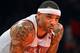 NEW YORK, NY - NOVEMBER 5: Kenyon Martin #3 of the New York Knicks looks on against the Charlotte Bobcats during the game on November 5, 2013 at Madison Square Garden in New York City, New York. NOTE TO USER: User expressly acknowledges and agrees that, b