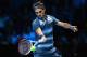 LONDON, ENGLAND - NOVEMBER 07: Roger Federer of Switzerland hits a forehand in his men's singles match against Richard Gasquet of France during day four of the Barclays ATP World Tour Finals at O2 Arena on November 7, 2013 in London, England. (Photo by