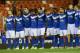 VALENCIA, SPAIN - OCTOBER 30: Almeria team during a minutes silence ahead of the La Liga match between Valencia CF and UD Almeria at Estadio Mestalla on October 30, 2013 in Valencia, Spain. (Photo by Manuel Queimadelos Alonso/Getty Images)
