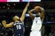 MEMPHIS, TN - NOVEMBER 06: Tony Allen #9 of the Memphis Grizzlies shoots the ball while defended by Eric Gordon#10 of the New Orleans Pelicans during the NBA game at FedExForum on November 6, 2013 in Memphis, Tennessee. NOTE TO USER: User expressly ackno