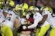 Oregon's defense struggled to contain running back Tyler Gaffney.