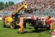 The volunteer workers, shortly before the fatal accident after the Canadian Grand Prix.
